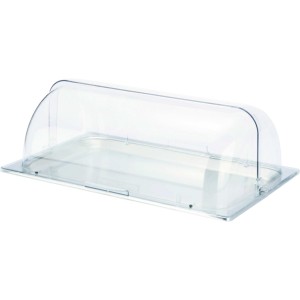 Поднос металлический 53х33х2см с пластиковой крышкой