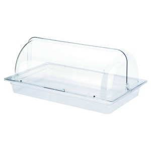 Поднос с крышкой ролл-топ 53х33х6,5см пластик